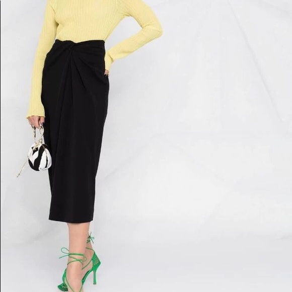 SALE✨VALENTINO twist-detail Pencil skirt - Picture 2 of 8